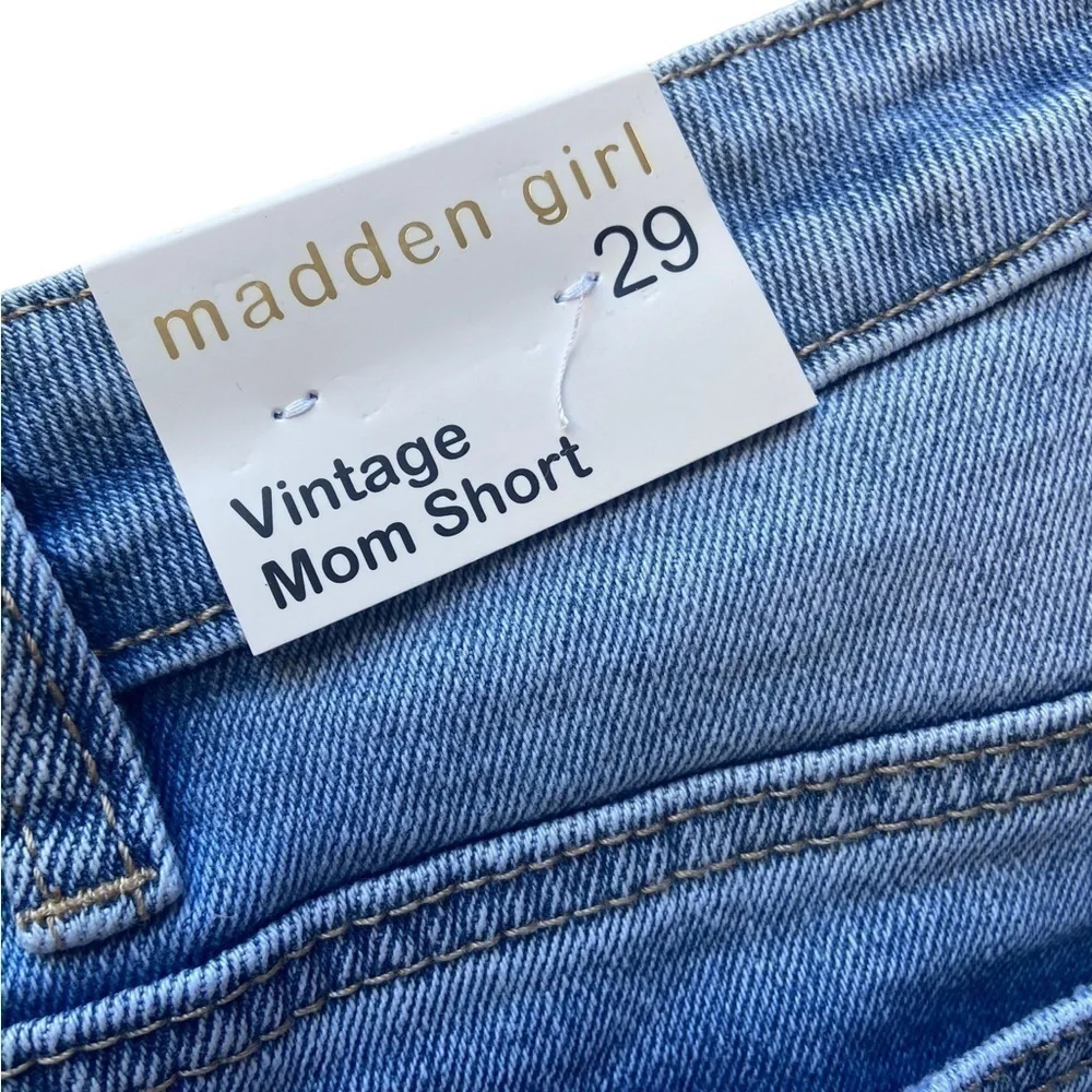 NWT Madden Girl Womens High Rise Vintage Mom Shorts - Picture 10 of 12